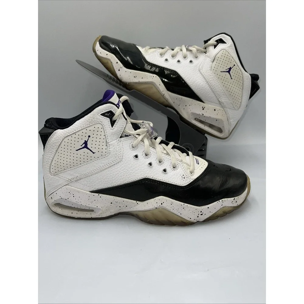 Nike‎ Air Jordan B'Loyal GS Sneakers Youth 6.5Y White Black Purple CK1425-115